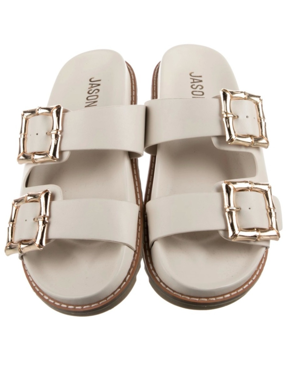 Jason Wu Marzan Luxe Cream Strap Women’s Slide Sandals Size 8.5